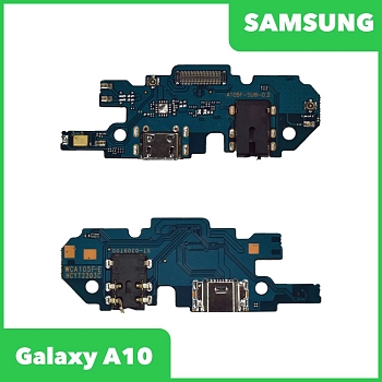 Системный разъем (разъем зарядки) для Samsung Galaxy A10 (A105F) и разъем гарнитуры, микрофон