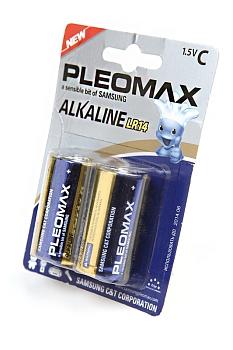 Батарейка (элемент питания) PleoMax LR14 BL2, 1 штука