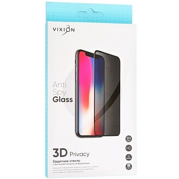 Защитное стекло 3D PRIVACY для Apple iPhone 13 Pro Max, черный (Vixion)
